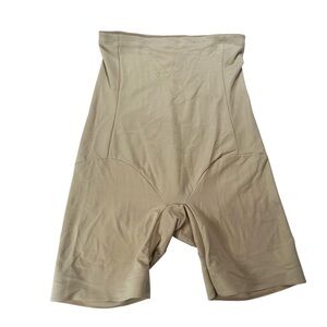 Naomi & Nicole Shapewear Shorts XL High Waist Nude Tummy Control Seamless